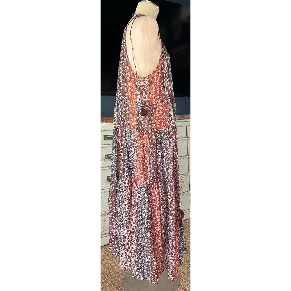 Anthropologie Shirred Beach Maxi Dress 1X - Picture 4 of 8